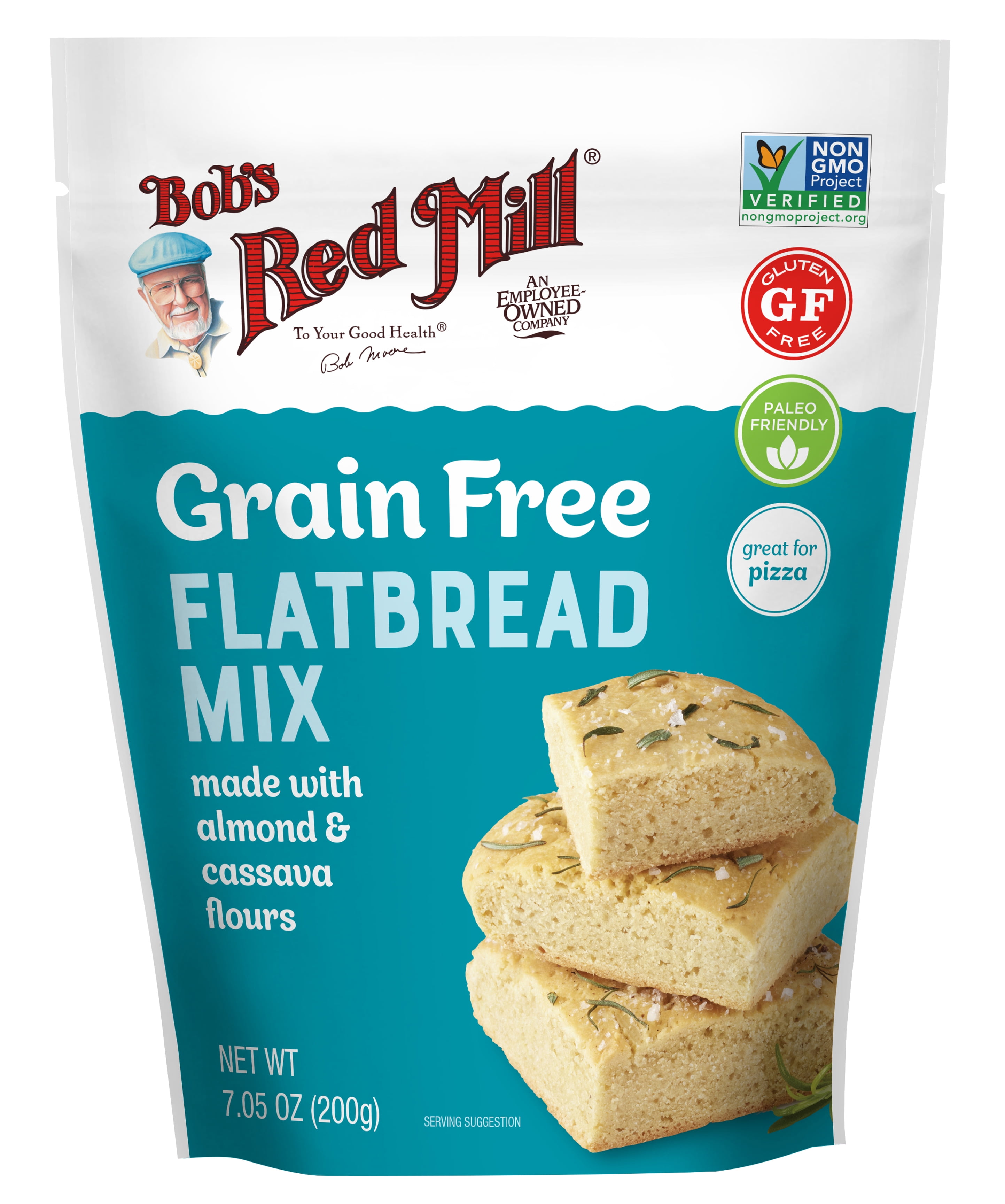 Bob's Red Mill, Grain Free & Gluten Free, Flatbread Mix, 7.05 oz