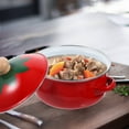 thumbnail image 3 of Casserole Émaillée pour la Maison, Marmite Décorative avec Couvercle, 3 of 9