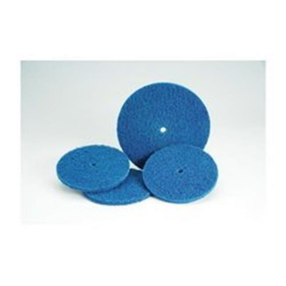 Standard Abrasives 405-051115-32517 6 x 0.5 in. Arbor Medium 810710 Non-Woven Buff & Blend High Strength Disc&#44; Blue