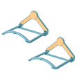 thumbnail image 1 of Oleegame 2PC Shower Soap Dish With Hook Punch Retractable Shelf Concealed Washbasin Stand For Kitchen Bathroom Home Green, 1 of 3