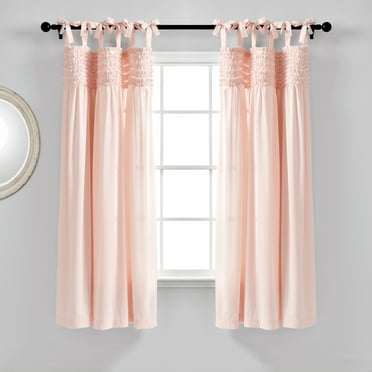 Sarah ruffled white priscilla curtain pair 82x63 - Walmart.com