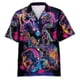 thumbnail image 2 of Camisa hawaiana con estampado de dinosaurio y gato para hombre, divertidas camisas hawaianas con estampado 3D de animales, blusas de moda con solapa, blusas para niños, mangas cortas, 2 of 5