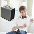 thumbnail image 4 of 432 Capacity CD Case, Heavy Duty Nylon Gray DVD Disc Case Bag Holder Organizer Binder, 4 of 6