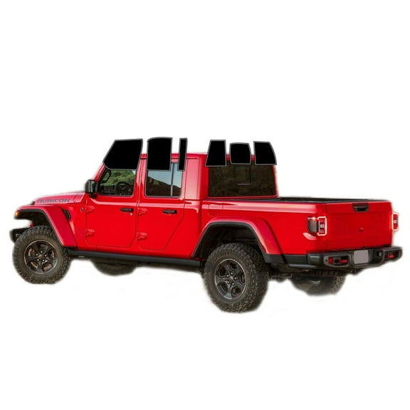 Haiy Co - PreCut 2Ply 05% Window Tint Film Kit For 2020-2025 Jeep Gladiator -Side+Rear Window