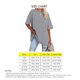 thumbnail image 4 of Camiseta holgada de manga corta para mujer, camiseta de manga corta con cuello redondo y hombros caídos de color puro para uso diario, gris claro S, 4 of 4