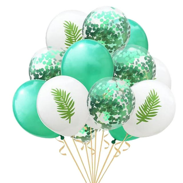 15 Pcs de Látex Incluidos 5 Patrones ( Flamenco, Hoja, ) No y Duradero Perfecto para Decoraciones de 2 Yotijar Globo de látex de fiesta de cumpleaños
