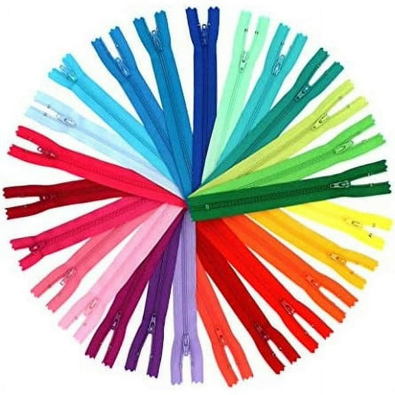 ZipperStop Wholesale Authorized Distributor YKK® Assortment of Colors YKK #3 Skirt & Dress Coil Zippers Mix of Colors (50 zippers, 7 inch)