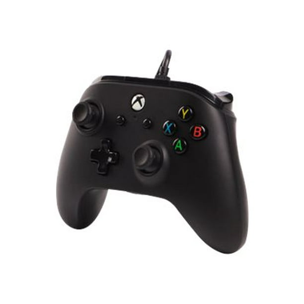 PowerA Enhanced Wired Controller - Gamepad - wired - black - for Microsoft  Xbox One, Microsoft Xbox One S, Microsoft Xbox One X