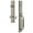 Satin Nickel, variant on Grandeur 843108 Carre Solid Brass Rose Left Handed Keyed Entry Single Cylinder Full Plate