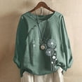 thumbnail image 1 of DPTALR Women Casual Button Floral Print Short Sleeve T-Short Blouse Tops, 1 of 4