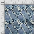 thumbnail image 2 of oneOone Cotton Cambric Medium Blue Fabric Floral Retro Sewing Craft Projects Fabric Prints By Yard 42 Inch Wide, 2 of 5