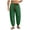 Dark Green, variant on Mens Hippie Harem Pants Baggy Elastic Waist Drop Crotch Yoga Japanese Pants Loose Fit Dance Trousers with Pockets (Wine, XL)