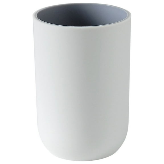 Fatty Farmer 4Pcs Plastic Tumbler Cup Reusable Two-Color Plastic Cup - Grey