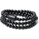 thumbnail image 1 of Crystal Obsidian Bracelet Engrave with Dragon or Phoenix totem Cylinder Bead Men or Women Natural Stone Chain Famous Fashion 12MM 10MM, 1 of 4