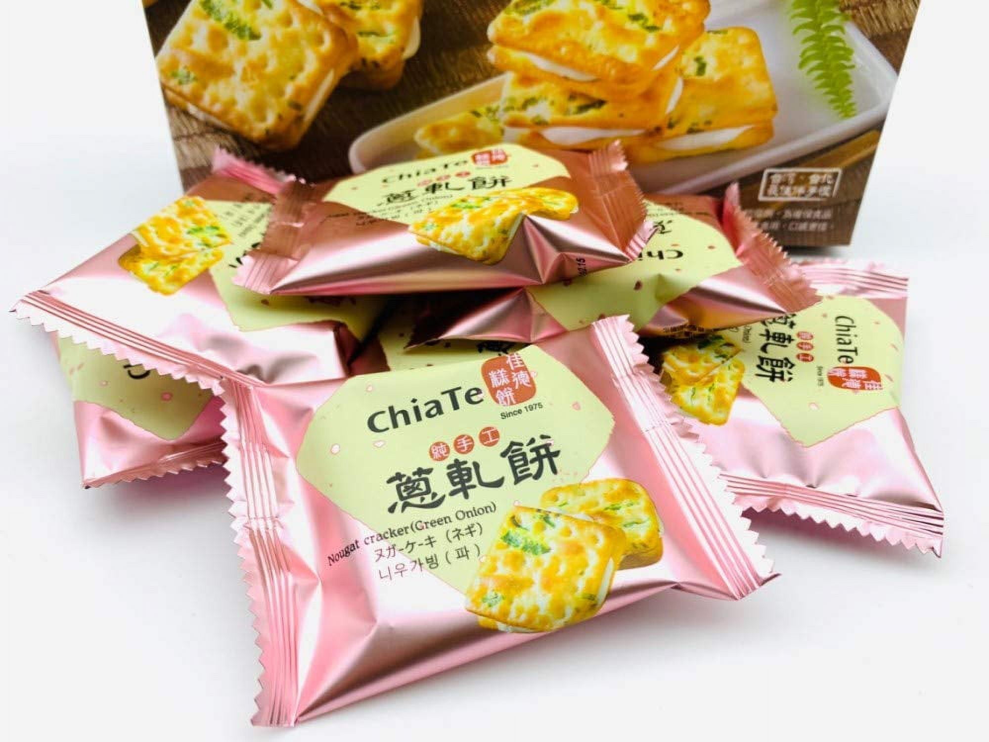 CHIATE Nougat Green Onion Cookies 12Pcs/290G Best Taiwanese Gift - CHIATE - Stock-Taiwan Food