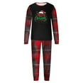 thumbnail image 2 of Odeerbi Christmas Pajamas for Family Holiday Long Sleeve Family Christmas Pajamas Matching Sets Dad Parent-Child Printed Home Wear Two-Piece Sleepwear Xmas Family Matching PJs Set Red, 2 of 6