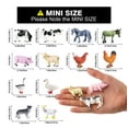 thumbnail image 2 of Sienon 12 Piezas Mini Figuras de Animales de Granja Figuras de Granero de Ganado Realistas de plástico Juguetes Adorno de Pastel de Granja en Miniatura Juego de Aprendizaje Educativo para niños pequeñ, 2 of 5