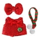 thumbnail image 4 of Conjunto de atuendo de muñeca navideña, decoración, accesorios fotográficos navideños DIY, fiesta de cumpleaños Lazo, 4 of 9