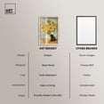 thumbnail image 6 of Sunflower Kitten Shadowbox Print Modern Art Prints by Art Remedy, Blonde Frame, 30 x 45, 6 of 7