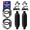Black, variant on Greenfield Boat Fender Dock Kit 2-Pack with Bungee Dock Lines and Rope Locks, 5.5 in, Royal Blue