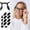 C, variant on Clearance Under $1.54! 8PACK Anti-Slip Nose Pads, Self-Adhesive Foam Grips for Eyeglasses & Sunglasses, EVA, for Plastic & Metal Frames, (One Size, Black)