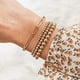 thumbnail image 1 of Pulseras de hematita, 3 pulseras de hematita con clip de papel, pulsera de oro galvanizada, pulsera de cuentas de oro, diseño de clase mundial, 1 of 7