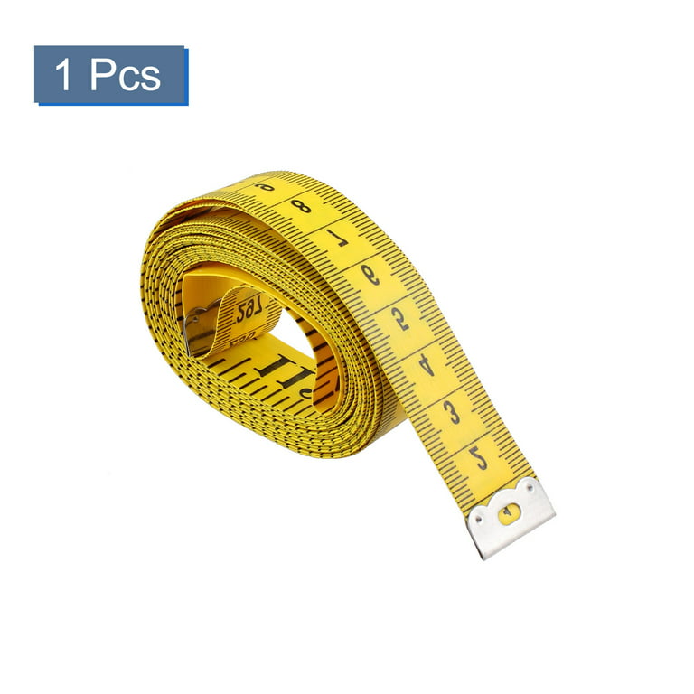 Unique BargainsSoft Ruler Tape Measure Yellow 120 Inches for Tailor  Seamstress