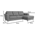 thumbnail image 4 of Sala Kessa Muebles Leon Chaise Longue Gris, 4 of 5