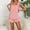 Pink, variant on Gifts Dianli 2PC Women Solid Round Neck Sleeveless Tee And Shorts Two Piece Pajama Set Lightweight Breathable Soft Blend Comfortable Home Lounge Sleepwear Relaxed Fit Easy Care Nightwear