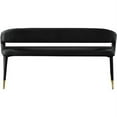 thumbnail image 3 of Meridian Furniture Destiny Black Velvet Bench, 3 of 6