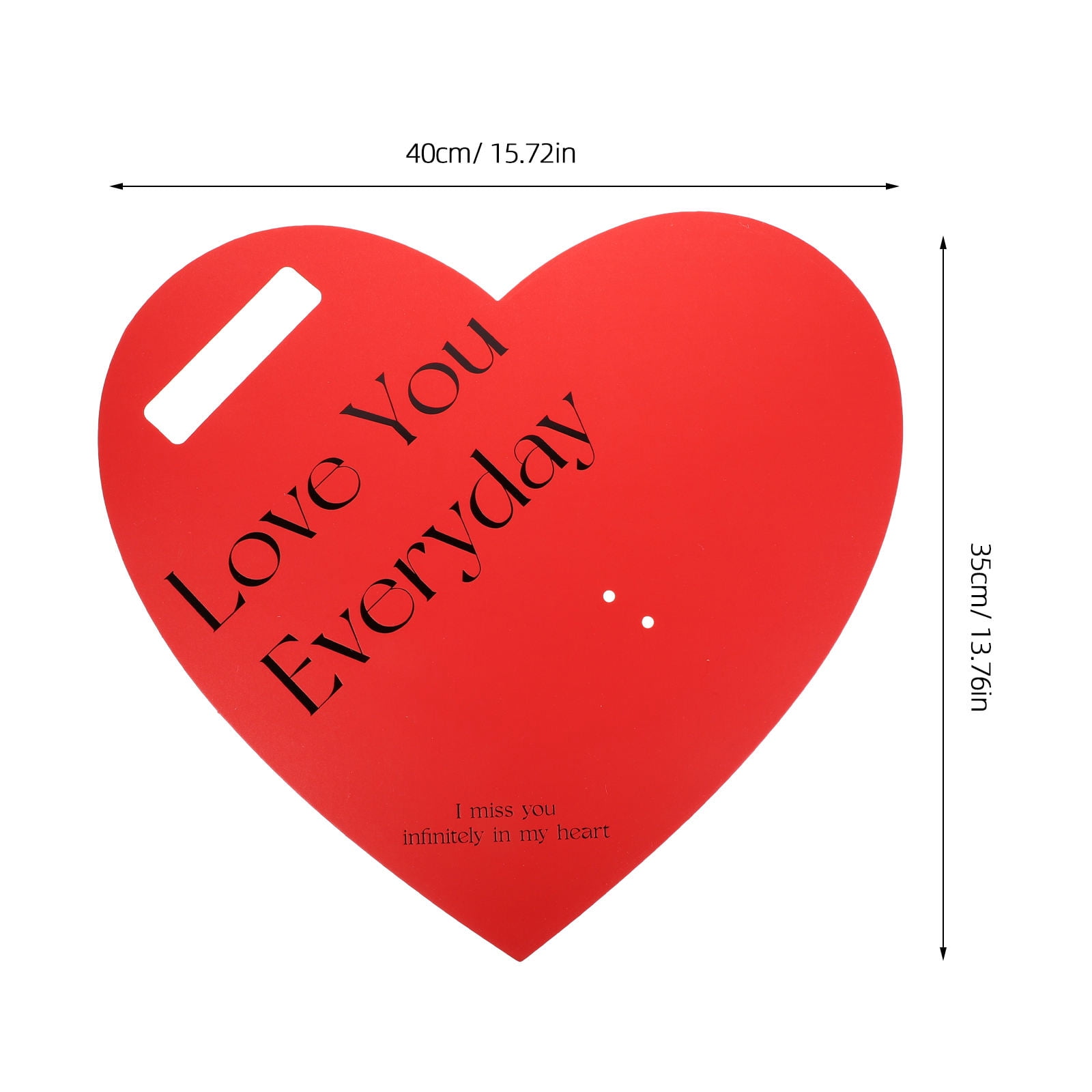 Mobestech 20Pcs Red Floral Packing Sleeve with Heart Cutout Paper Hearts for Flower Wrapping