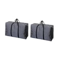 thumbnail image 1 of Bolsa de almacenamiento de ropa de 2 piezas, almacenamiento de ropa plegable de tela Oxford, bolsas de almacenamiento de 100 L, bolsas de almacenamiento, cajas de ropa plegables con cremallera y asa, 1 of 5