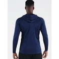 thumbnail image 6 of NELEUS Mens UPF 50+ Long Sleeve Shirts Hoodies Sun Protection Workout Dry Fit,Navy Blue,US Size XL, 6 of 6