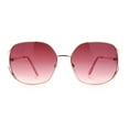 thumbnail image 5 of Womens Glitter Button Jewel Ribbon Hinge Metal Butterfly Sunglasses Gold - Burgundy, 5 of 8