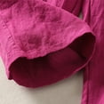 thumbnail image 7 of FRSASU Womens Cotton Linen Wide Leg Pants Solid Color High Waisted Baggy Loose Casual Pants Hot Pink XL(XL), 7 of 7