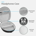 thumbnail image 3 of Geekria Shield Case Compatible with Boses QuietComfort Ultra, QuietComfort, QC45, QC35, QC25, QC15, QCSE Case, Replacement Protective Hard Shell Travel Carrying Bag with Cable Storage (Grey), 3 of 6