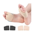 thumbnail image 2 of Metatarsal Pads for Men and Women for Ball of Feet Metatarsal Foot Pads for Pain Relief Honeycomb Fabric Forefoot Pads,Fabric Sleeves with Gel Inserts (2 Pairs) - Topboutique, 2 of 7