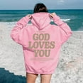 Gyouanime Hoodies For Women Word Graphic Sweatshirts For Women Vintage