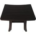 thumbnail image 2 of Compact Curvilinear Teak Shower or Outdoor Bench in Brown Finish, 2 of 3