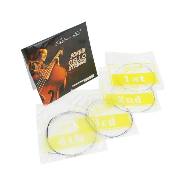 Universal Cello Strings Set Replacement Steel Core Wrap Nickel Silver String Cello Instrument Accessories Durable