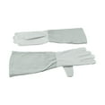 thumbnail image 5 of M/L/Xl Cowhide Gardening Flower Pruning Long Sleeved Protective Gloves White M, 5 of 9