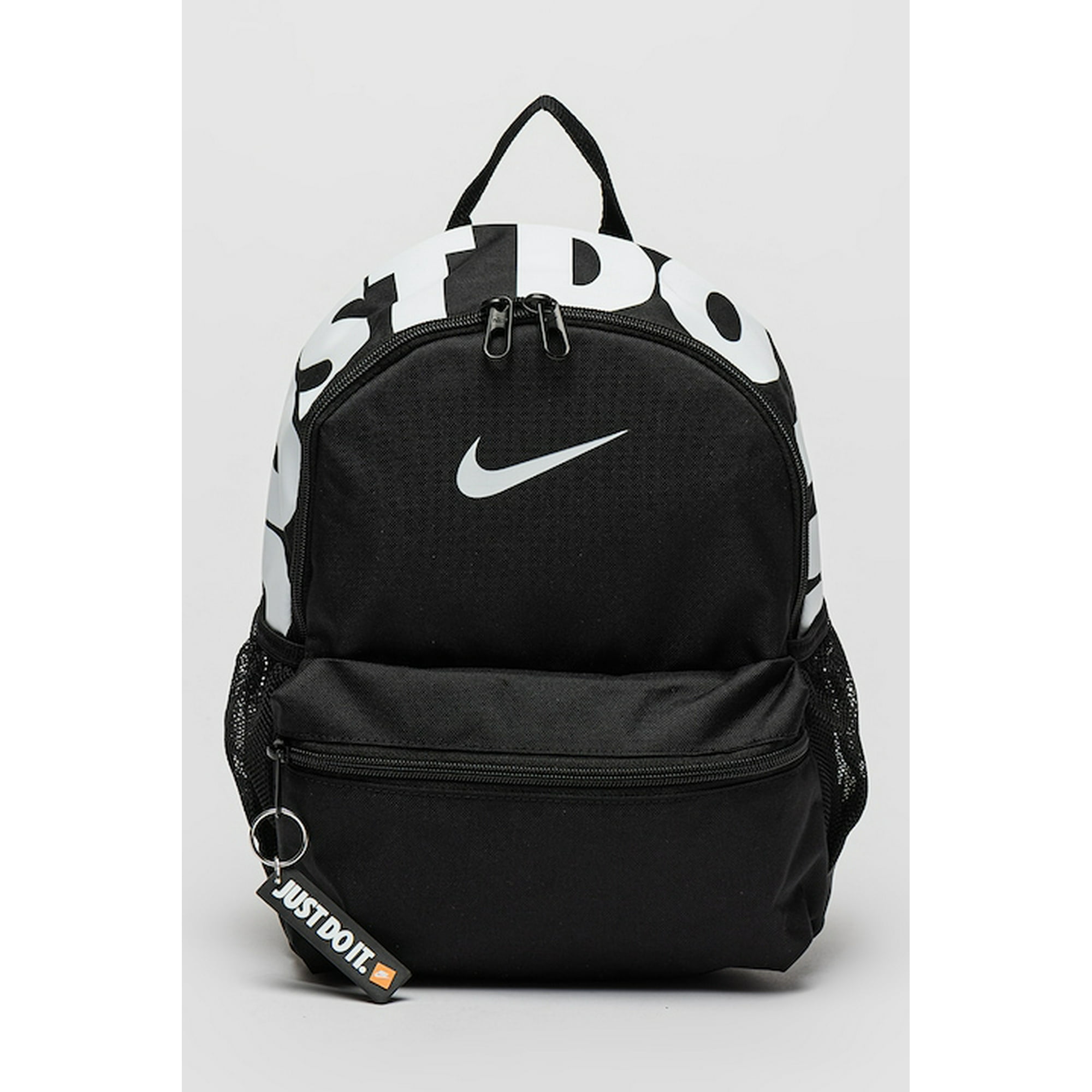Nike, Brasilia logo print backpack, black, white