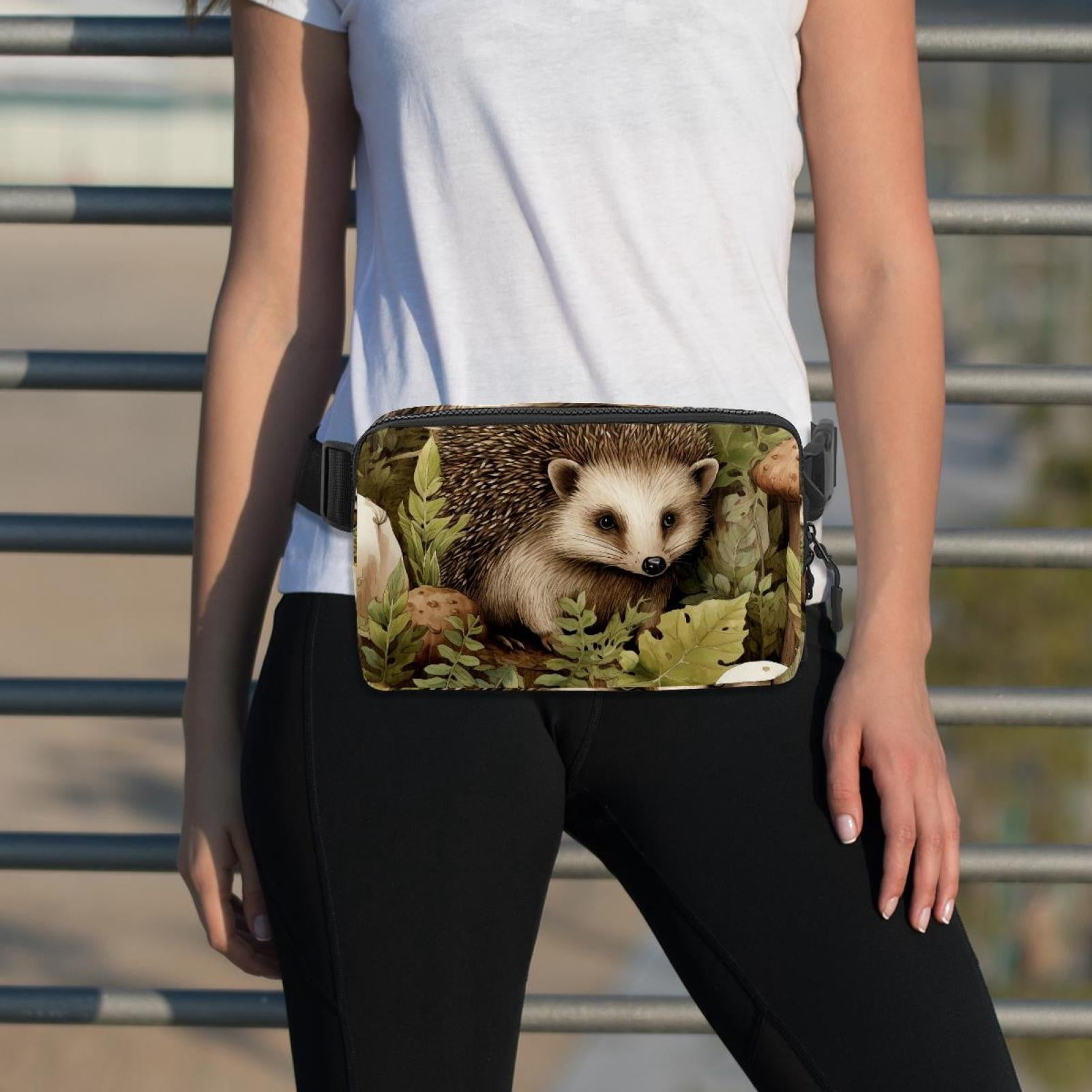 Hedgehog Lightweight Adjustable Fanny Pack with Extension Strap - Unisex Waist Bag