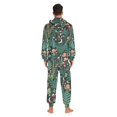 thumbnail image 4 of FORMRS Onesies Pajama for Adults Unisex Hoodie Winter Jumpsuit One Piece Sleepwear, Sizes S-2XL, Green Vibrant Forest Pattern, 4 of 7