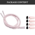 thumbnail image 5 of Endoto Shoelaces for Hey Dude Elastic Strings Replacement Laces Shoes(Color:Pink,Size:10Inch), 5 of 5