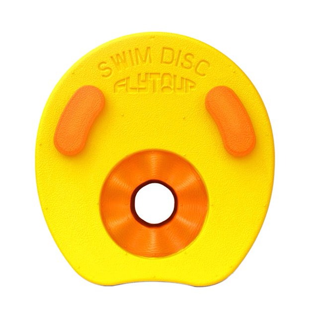 Brazaletes de espuma para natación para niños - Mangas y tabla flotantes - Anillos circulares para nadar - Material no tóxico - Color naranja - Tamaño: 19,5 x 18,5 x 2,5 cm