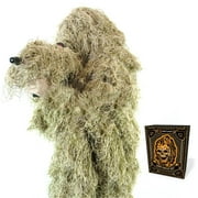 Arcturus Dry Grass Ghost Ghillie Suit - Desert Hunting Camouflage for Men - Complete 4-Piece Suit + Carry Bag