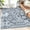 grey, variant on Washable Area Rug, Bo-ho Chic Distressed Rug, Vintage Indoor Front Door Mat, Non-Slip Entryway Doormat Low Pile Thin Rug Machine Washable Foldable Rug for Living Room Bedroom Kitchen Laundry