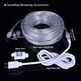 thumbnail image 6 of 98.4ft Rope Lights Outdoor Waterproof,Daylight White LED Rope Lighting Indoor,Connectable,Plug-in 110V 6000K 360 LEDs,Flexible Light String for Patio Bedroom Camping Ceiling, 6 of 7
