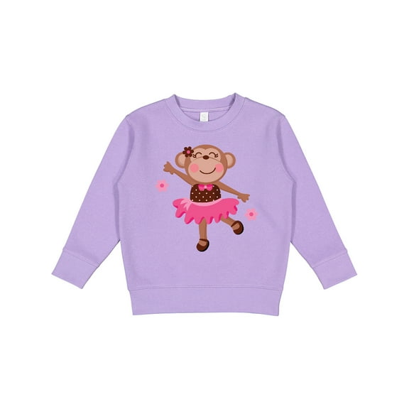 Inktastic Ballerina Dance Monkey Toddler Sweatshirt